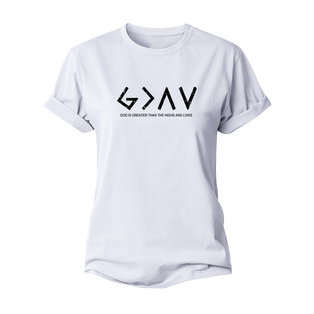 God Is Greater Than The Highs And Lows Women's Cotton T-Shirt