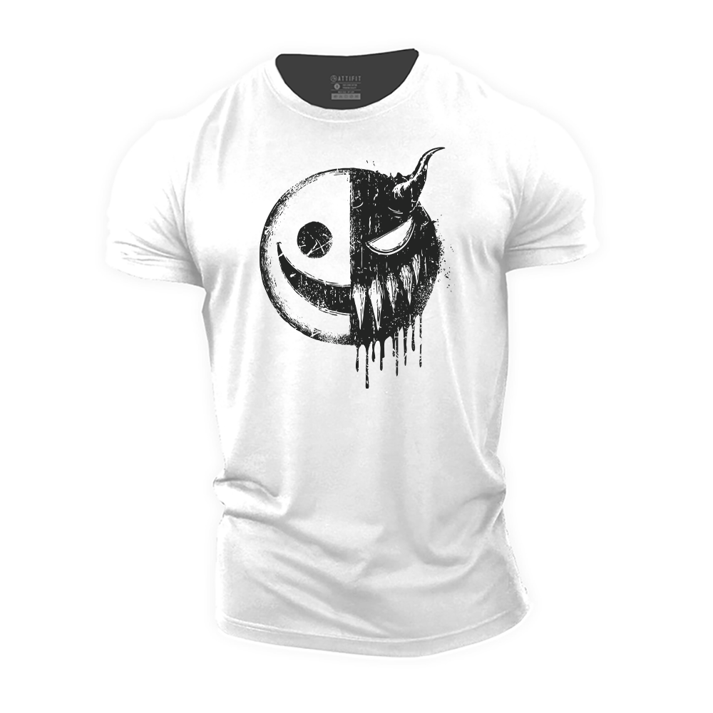 Smiley Devil Cotton T-Shirt