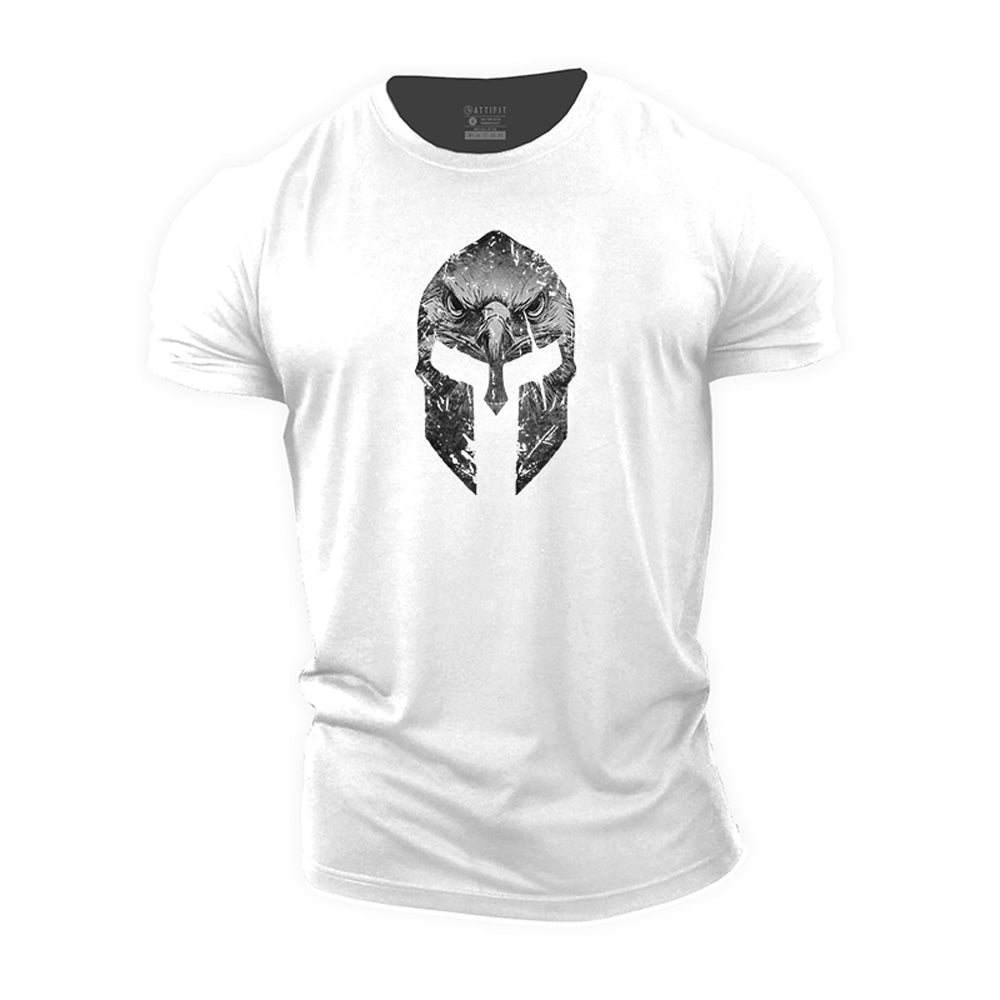 Spartan And Eagle Cotton T-Shirt