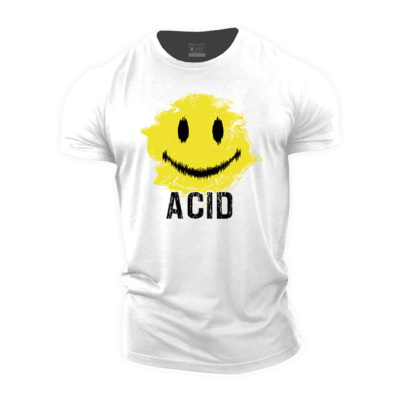 Acid Smile Cotton T-Shirt