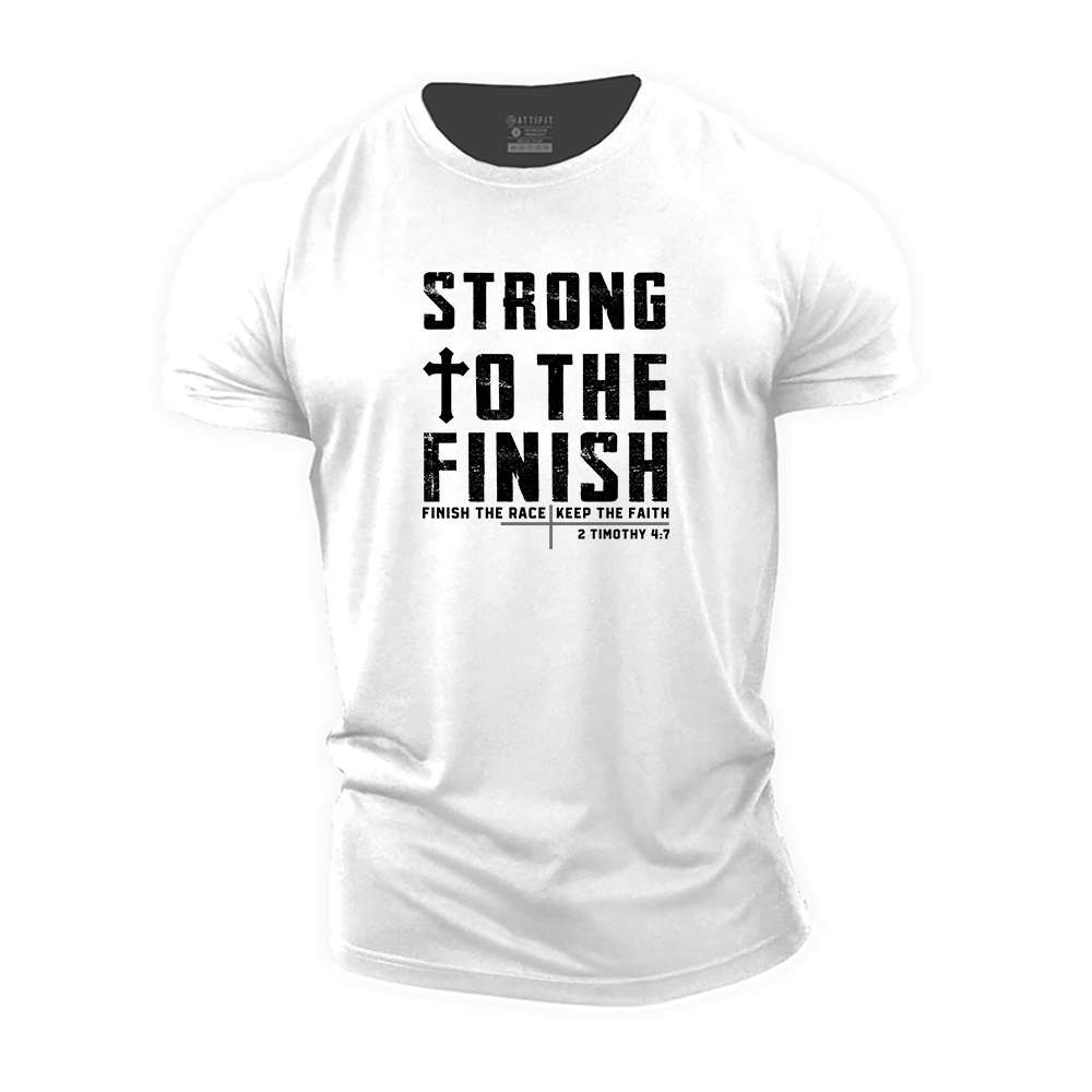 Strong to The Finish Cotton T-Shirt