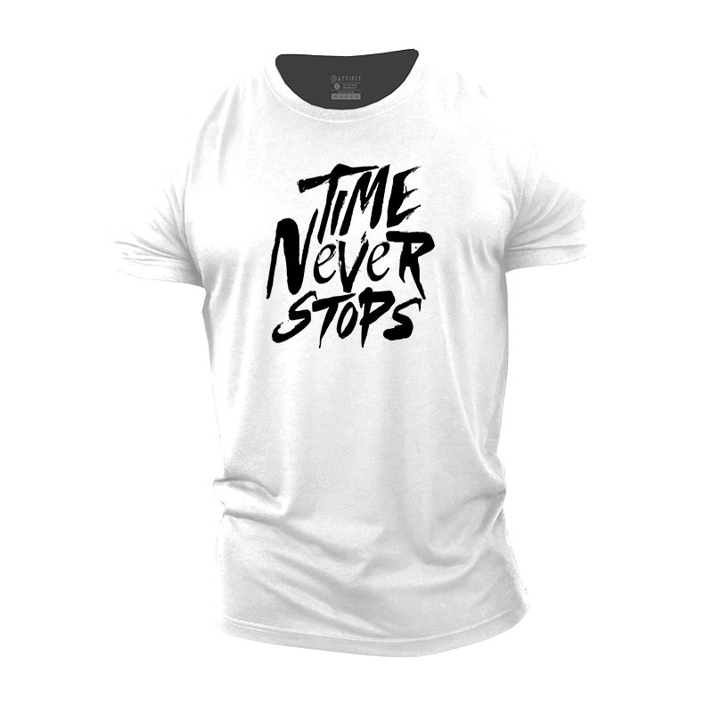 Time Never Stops Cotton T-Shirt