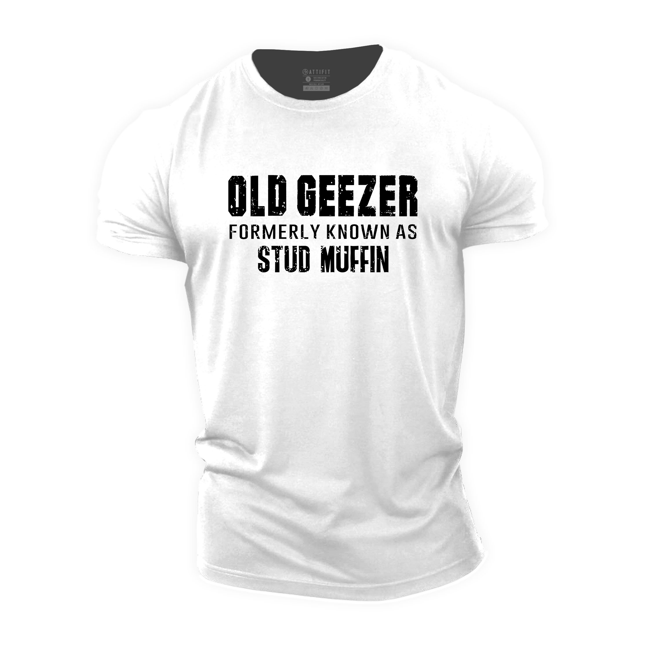 Old Geezer Formerly Known As Stud Muffin Cotton T-Shirt