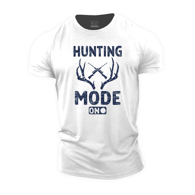 Hunting Mode On Cotton T-Shirt