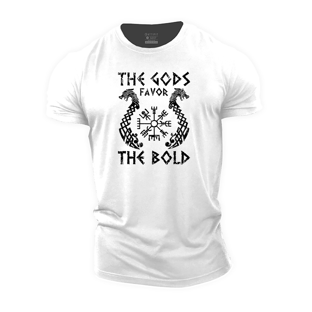 The Gods Favor the Bold Cotton T-Shirt