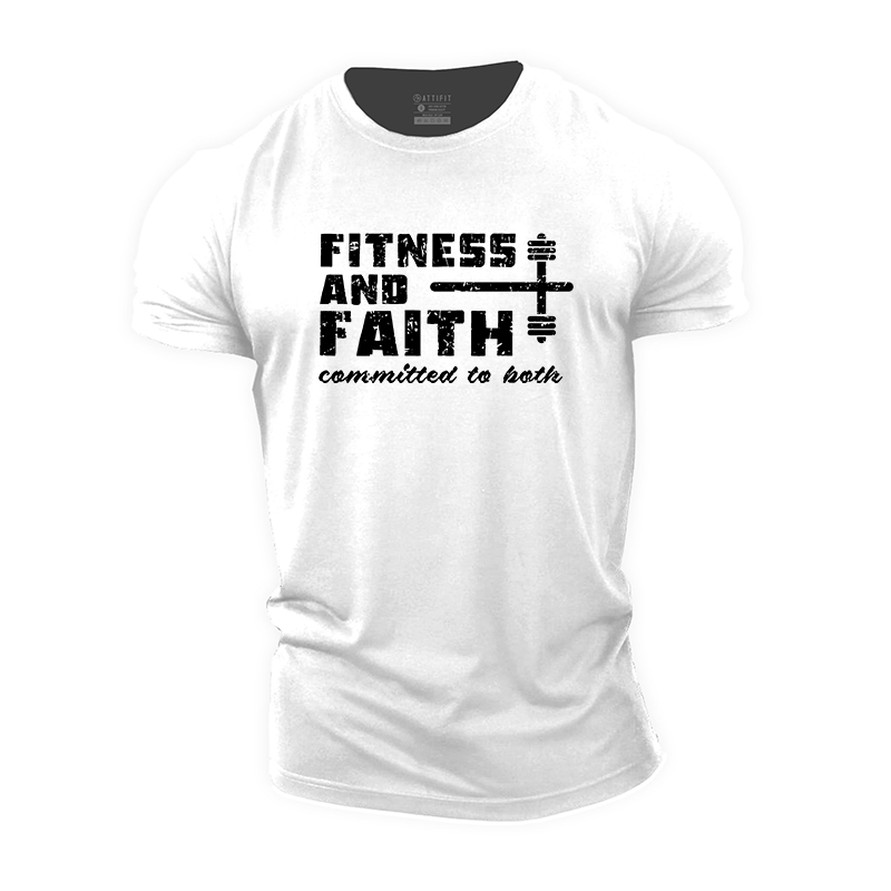 Fitness And Faith Cotton T-Shirt