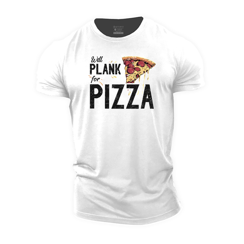 Will Plank for Pizza Cotton T-Shirt