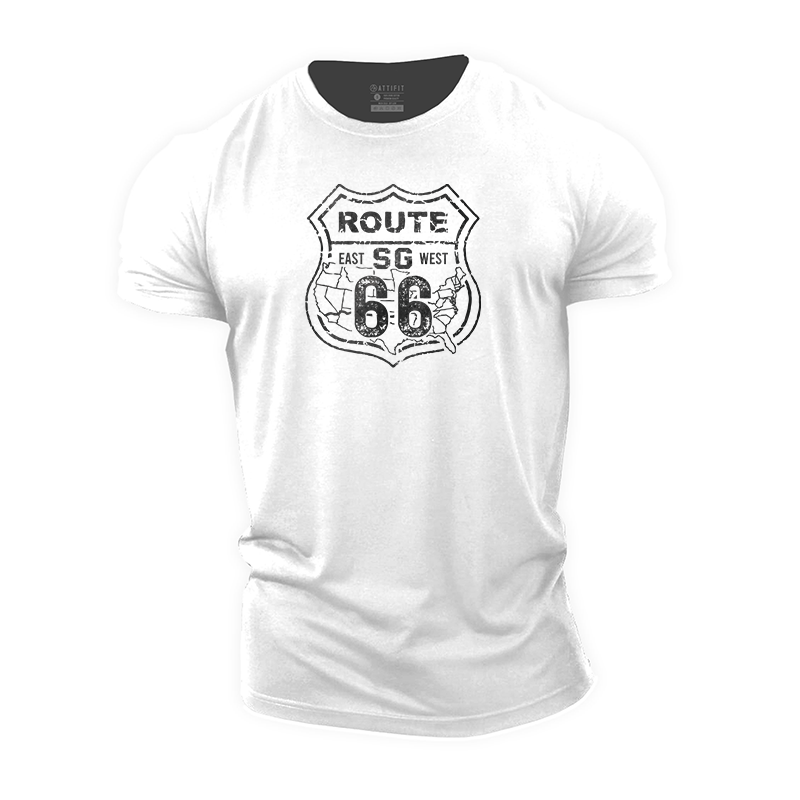 US Route 66 Cotton T-Shirt