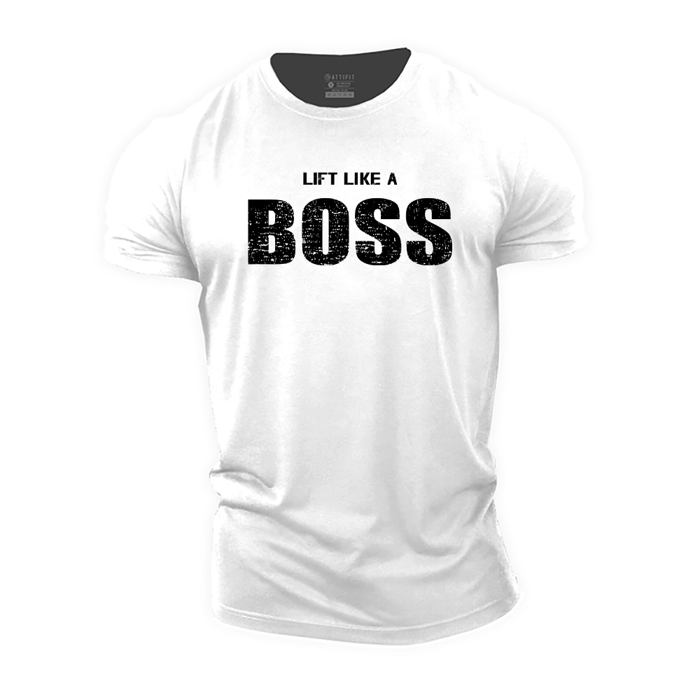 Lift like a Boss Cotton T-Shirt