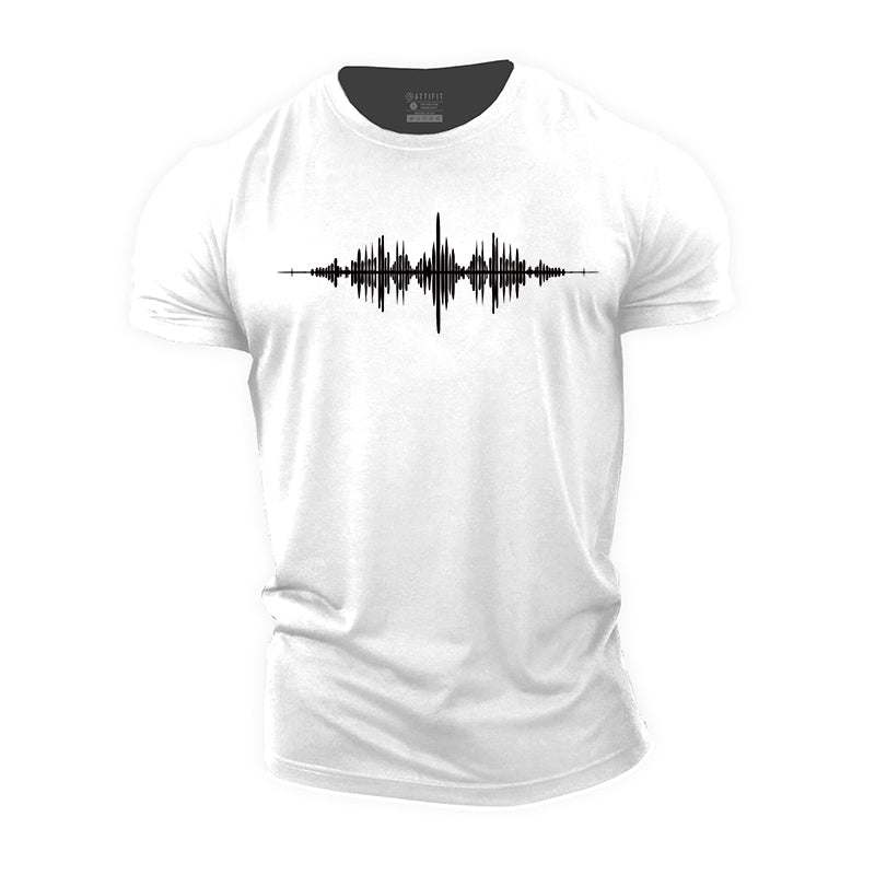 Audio Spectrum Cotton T-shirt