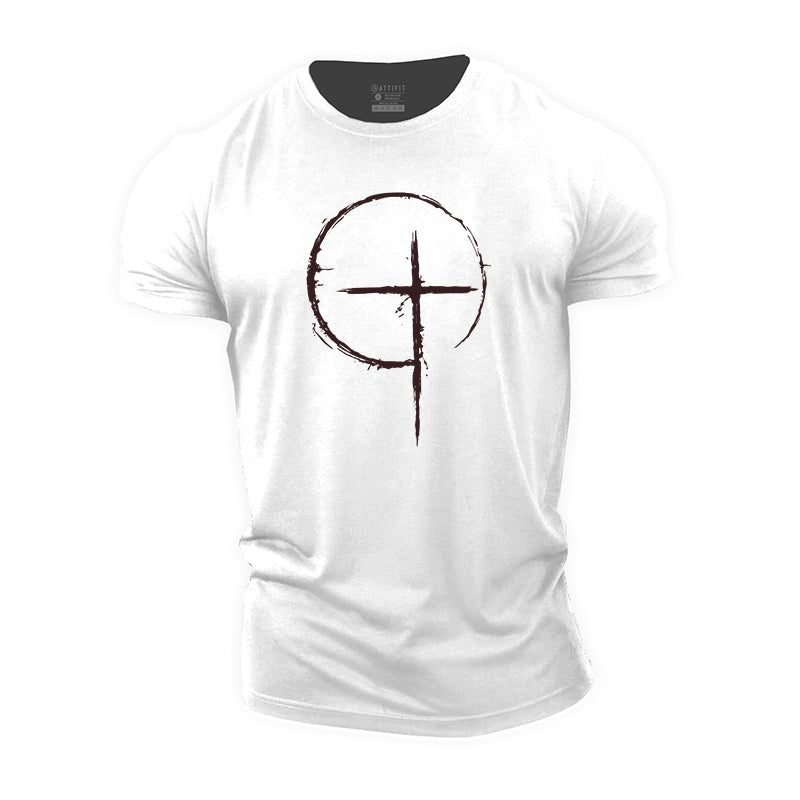 Simple Cross Cotton T-Shirt