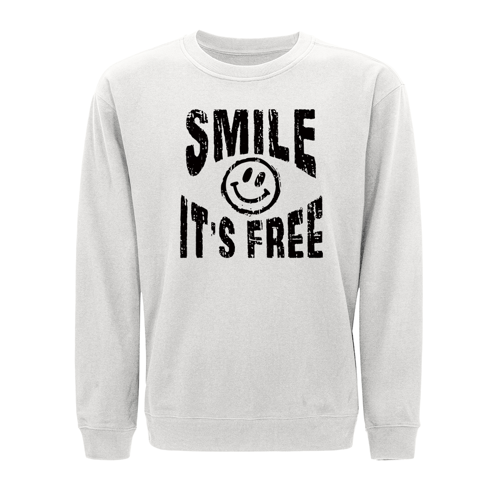 Smile It's Free Crewneck Sweatshirt