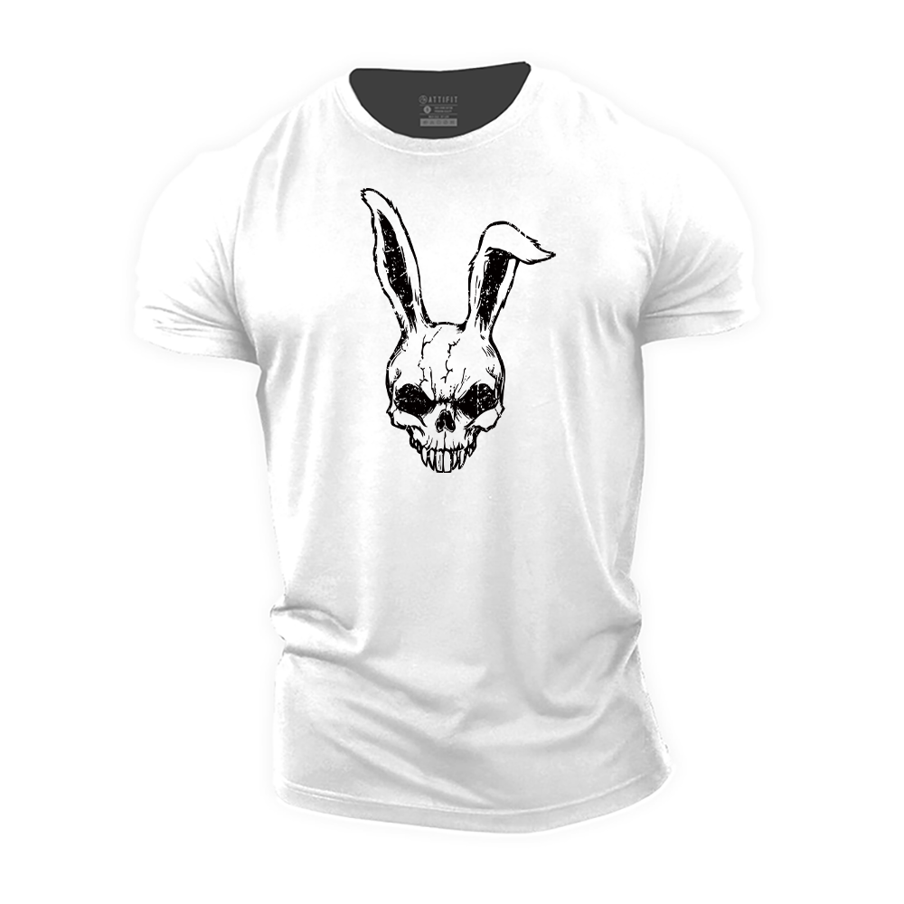 Skull Rabbit Cotton T-Shirt