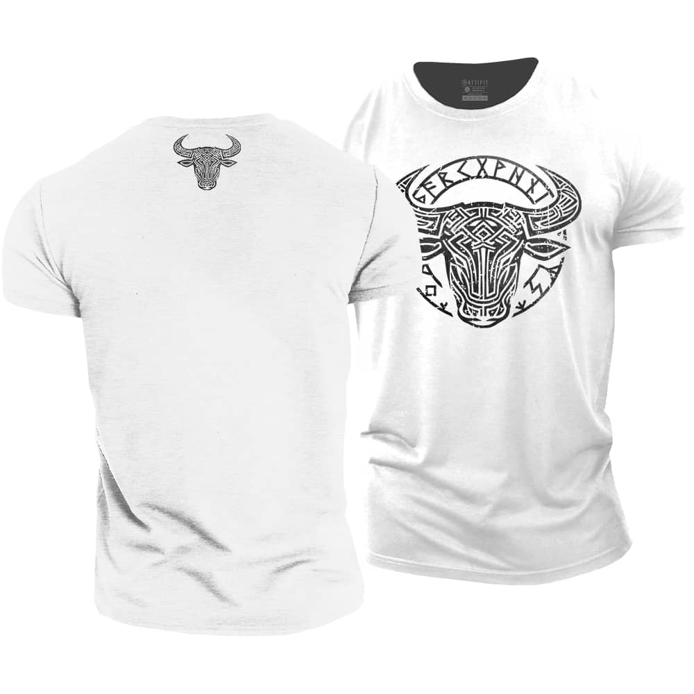 Viking Bull Cotton T-Shirt