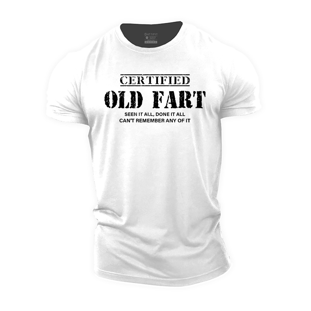 Certified Old Fart Cotton T-Shirt