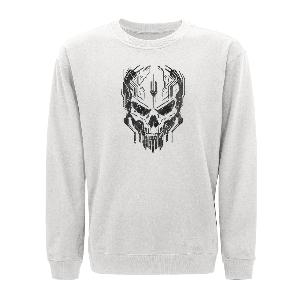 Technological Skull Crewneck Sweatshirt