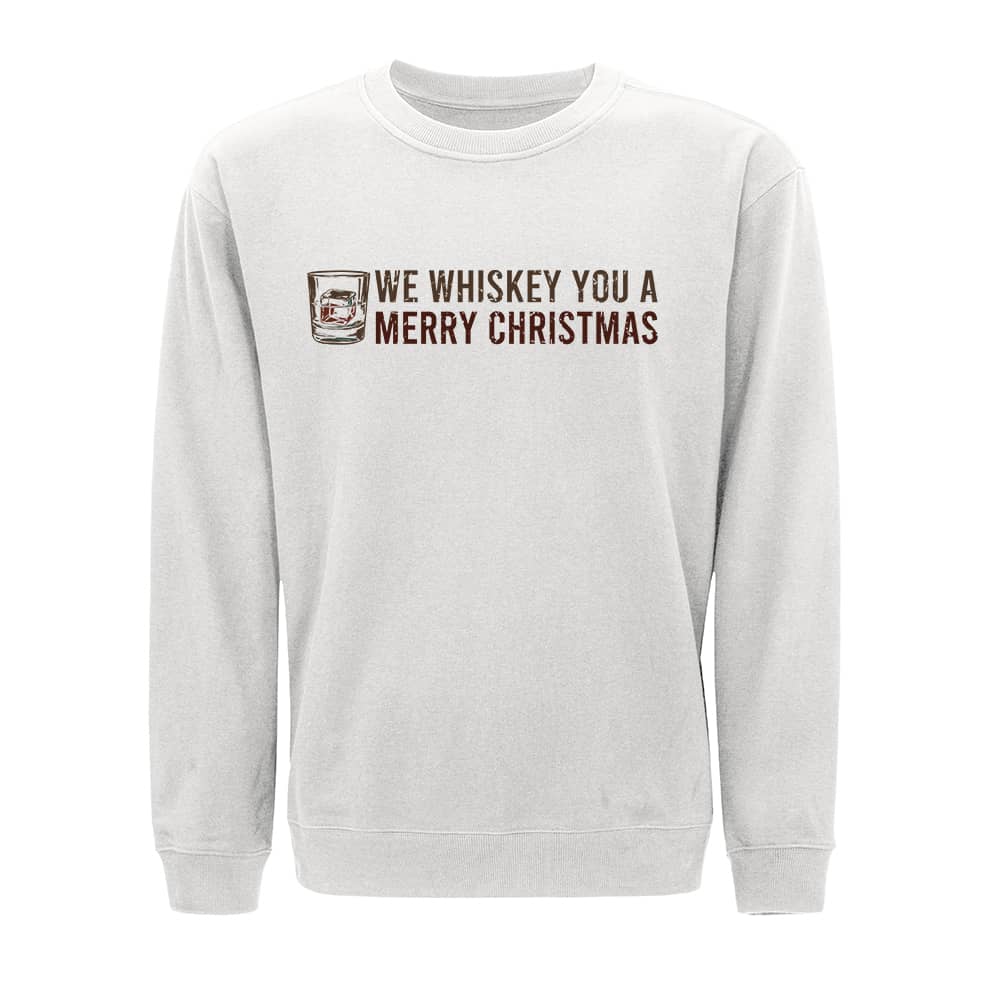 Whiskey Merry Christmas Crewneck Sweatshirt