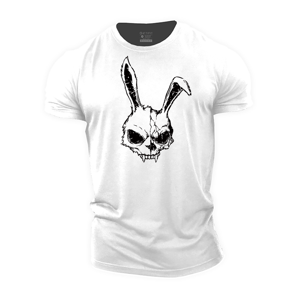 Skull Bunny Cotton T-Shirt