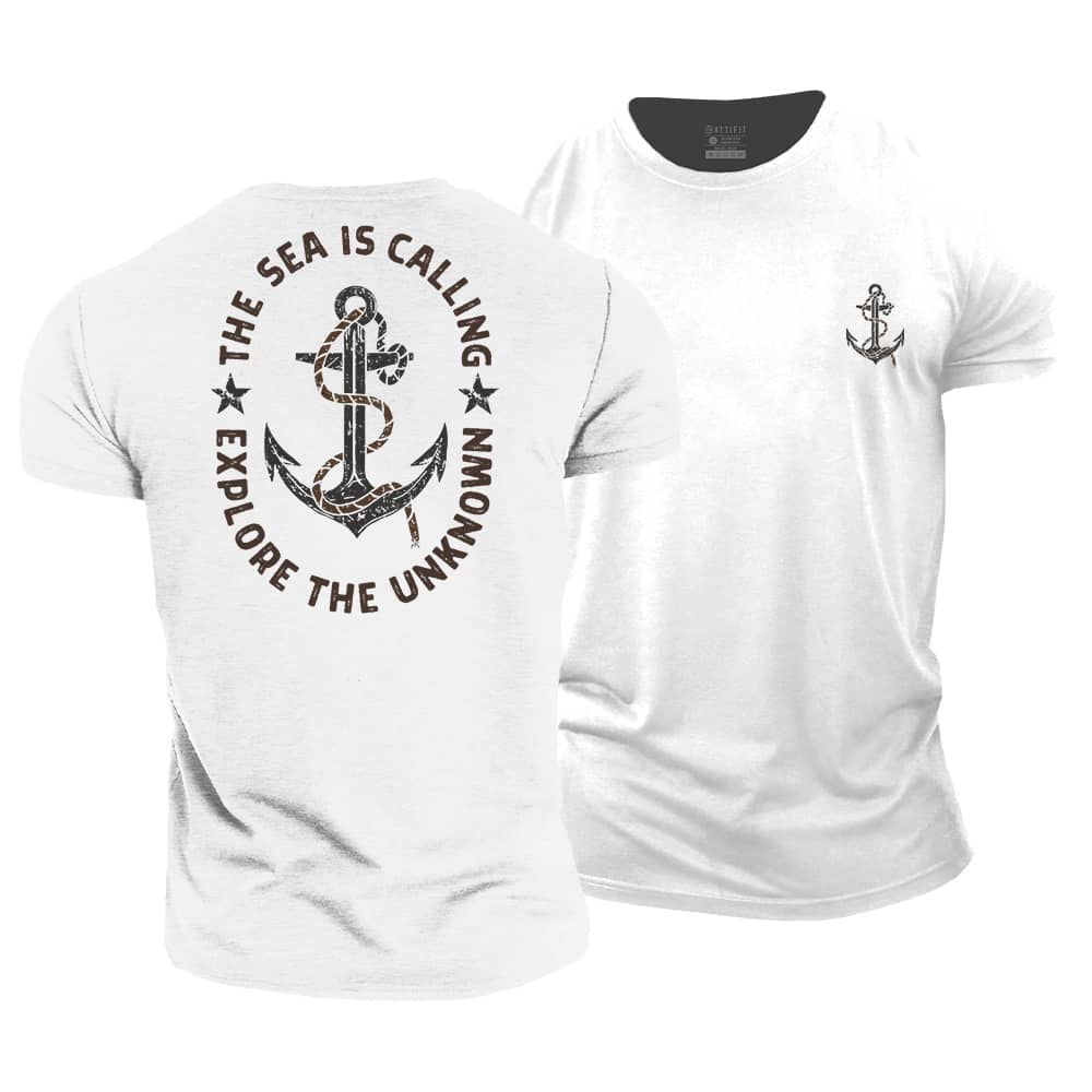 The Sea Is Calling Cotton T-shirt