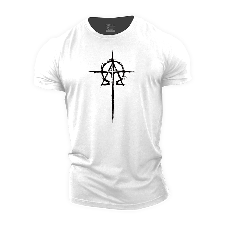 Simple Cross Cotton T-Shirt