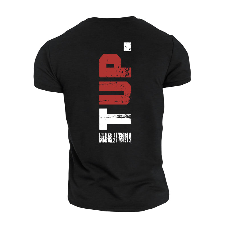 Pump It Up Herren-Fitness-T-Shirts aus Baumwolle