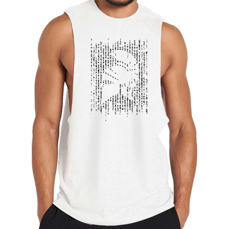 Baumwoll-Spartan-Silhouette-Tanktop für Herren