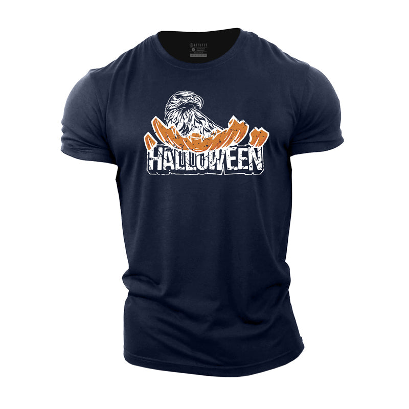 Cotton Halloween Eagle Workout T-shirts