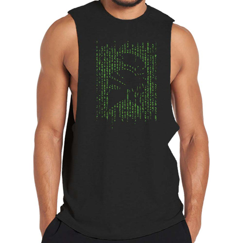 Baumwoll-Spartan-Silhouette-Tanktop für Herren