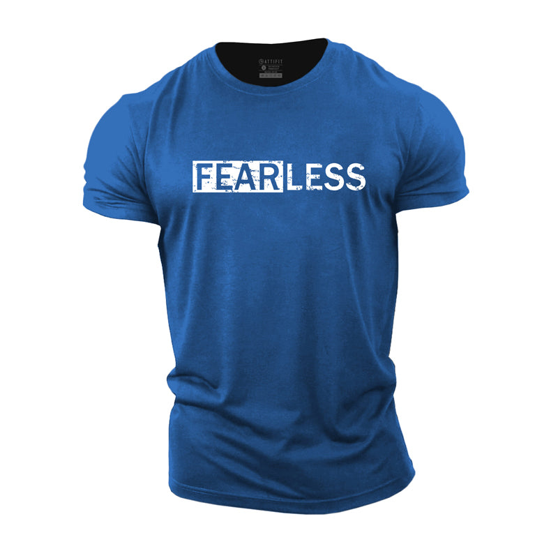 Cotton Fearless Graphic Men's Fitness T-shirts