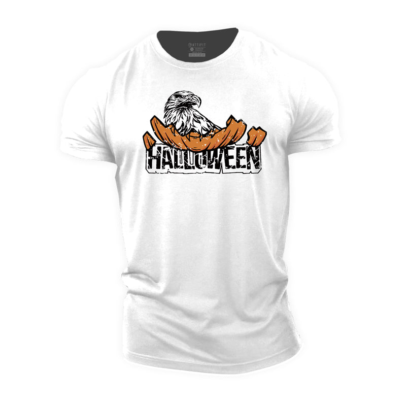Cotton Halloween Eagle Workout T-shirts