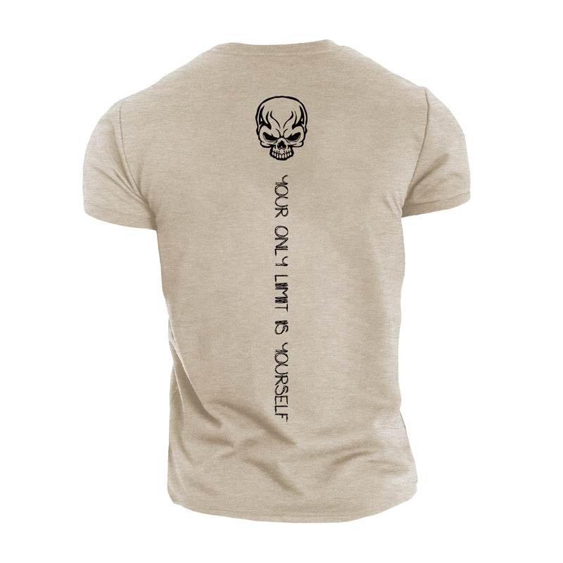 T-shirts en coton pour hommes avec graphique Your Limit