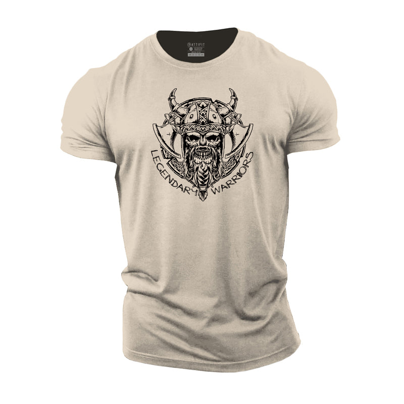 Cotton Legendary Warriors Graphic Men's T-shirts