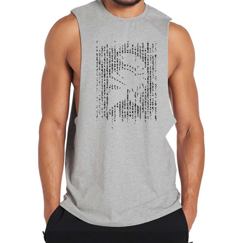 Baumwoll-Spartan-Silhouette-Tanktop für Herren