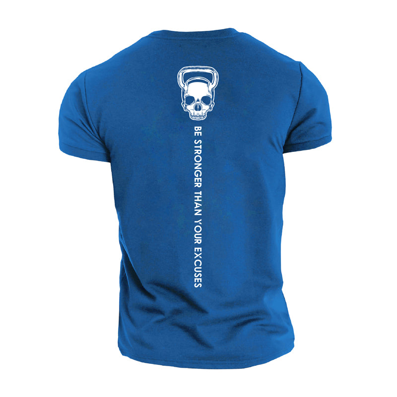 T-shirts en coton pour hommes Get Stronger Graphic