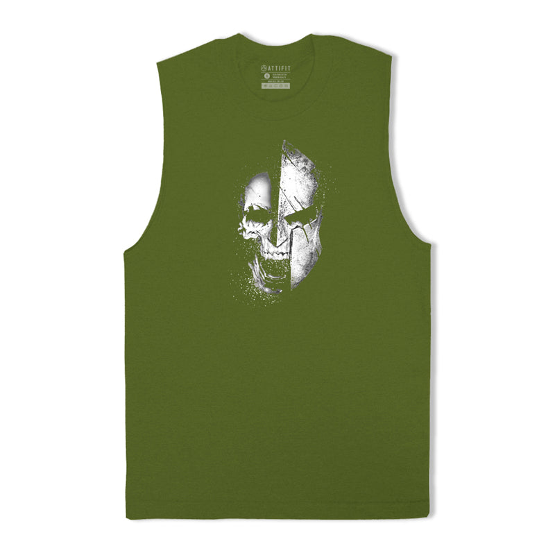 Cotton Spartan Warrior Graphic Tank Top