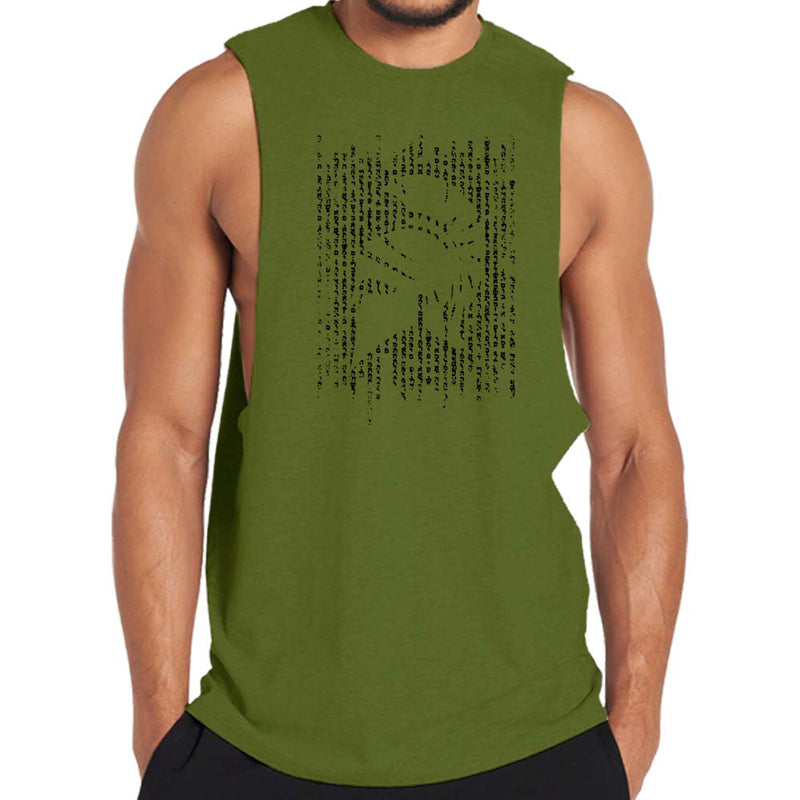 Baumwoll-Spartan-Silhouette-Tanktop für Herren