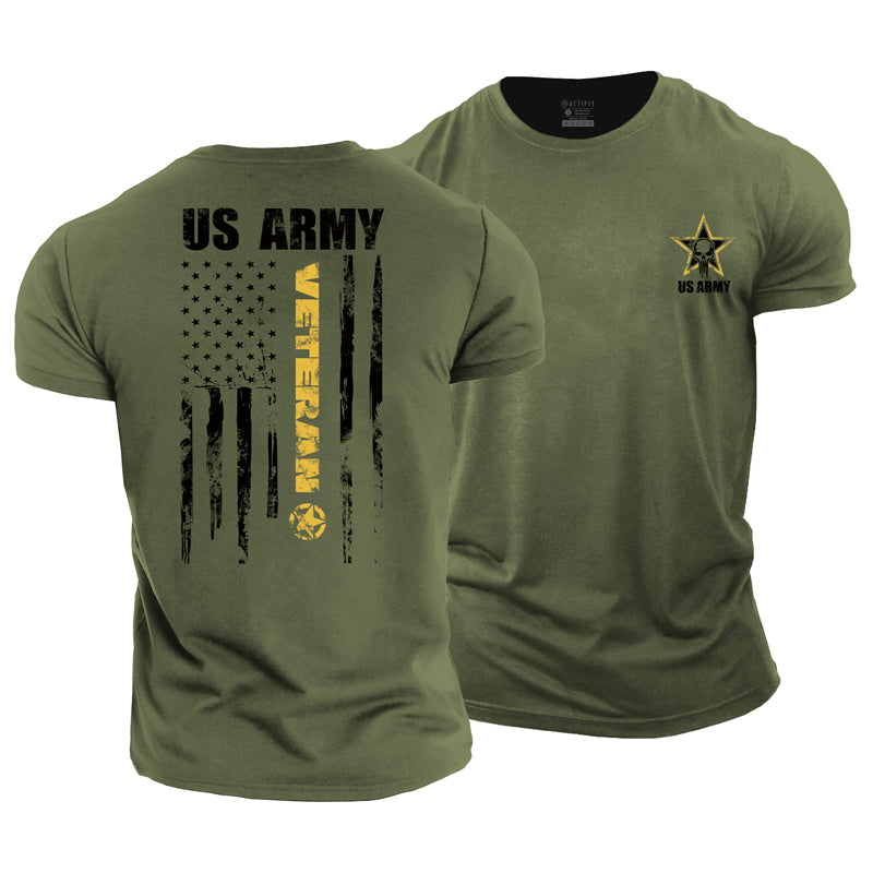 Cotton US ARMY Graphic Men's T-shirts