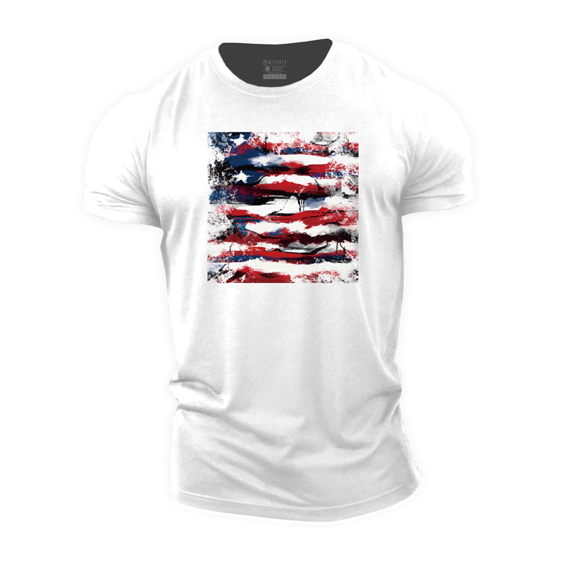 Cotton Independence Day Graphic Men's T-shirts