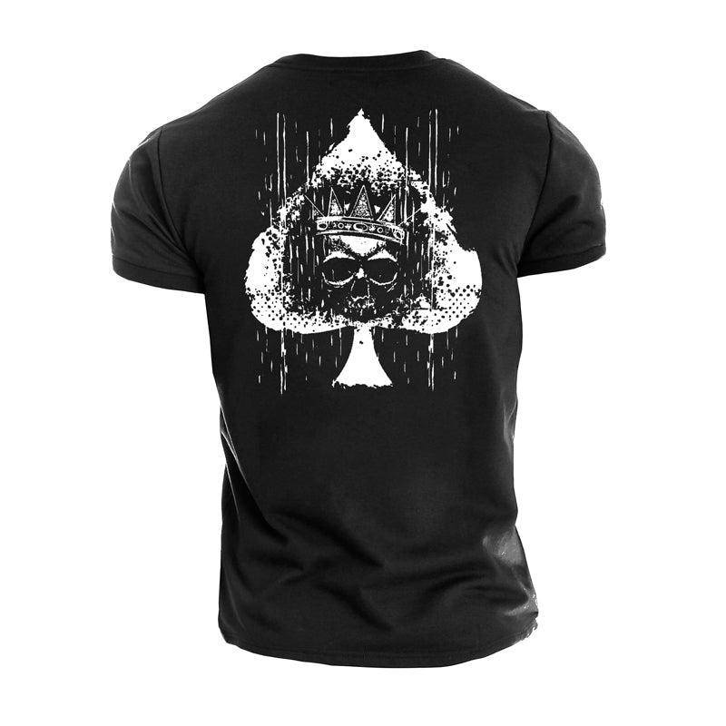 Herren-T-Shirts mit Totenkopf-Grafik von Cotton Spades